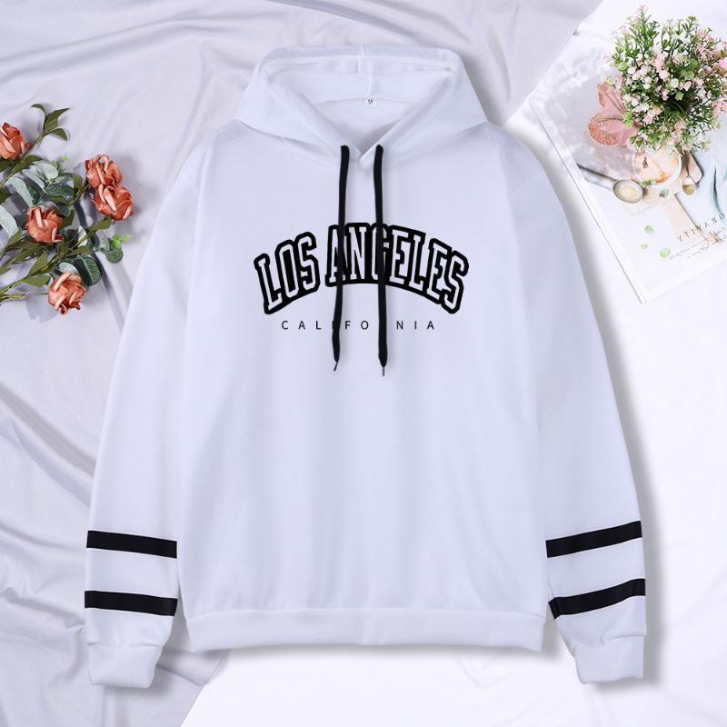 Women's Plus Velvet Hooded Pullover Loose Printed Jacket