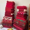 Festive Collection: Red Scarves & Imitation Cashmere Shawls - Cozy Winter Gifts & Soft Neck Warmers