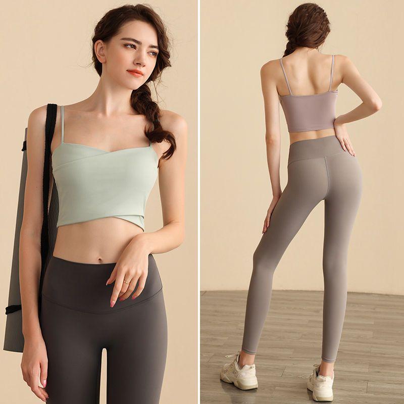 Exercise Underwear Bra Women's Beauty Back Fitness Vest Breast Holding Yoga Vest Training Bubble Wrap Tops 2023 New Arrival