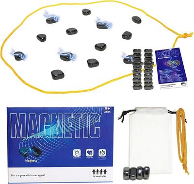 Magnetic Chess Game,Magnetic Chess Game with Stones,Magnetic Chess Strategy Game for Kids and Adults,Family Board Games Set, Magnetic Strategy Game