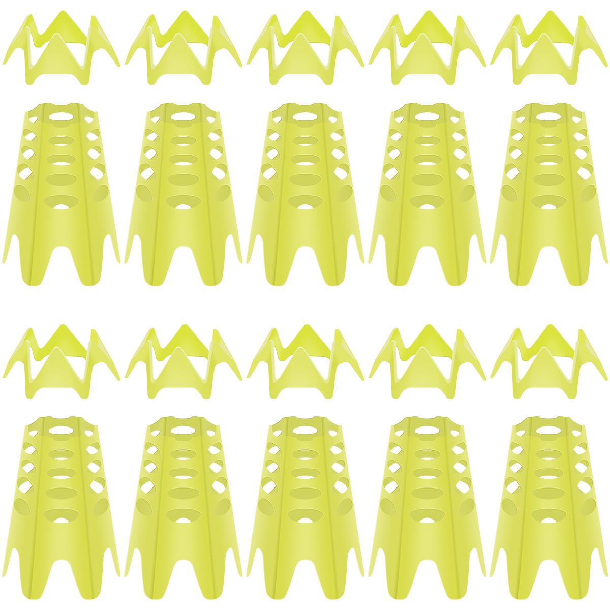 

20Pcs Plastic Golf Tees Reusable Lightweight Simulator Portable Golf Mat Tees for Home Outdoor Indoor Turf and Driving Range