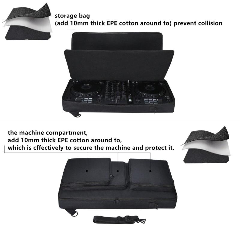 Polyester Carrying Case Adjustable Backpack Storage Bag Fitting for DDJ-FLX6/SX/SX2 Protecting Your Equipment