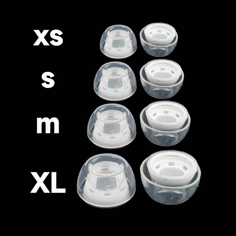 4-1Pairs Transparent EarTips for AirPods Pro Silicone Replacement Ear Cushion Noise Reduction Earphone Ear Plug Cap Earpads