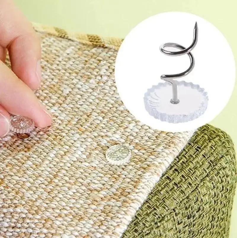 

50Pcs Home Fabric Covers Anti Slip Nails Sofa Covers Fixators Rotating Nails Bed Sheets Anti Slip Buckles Clothing Sewing Supply