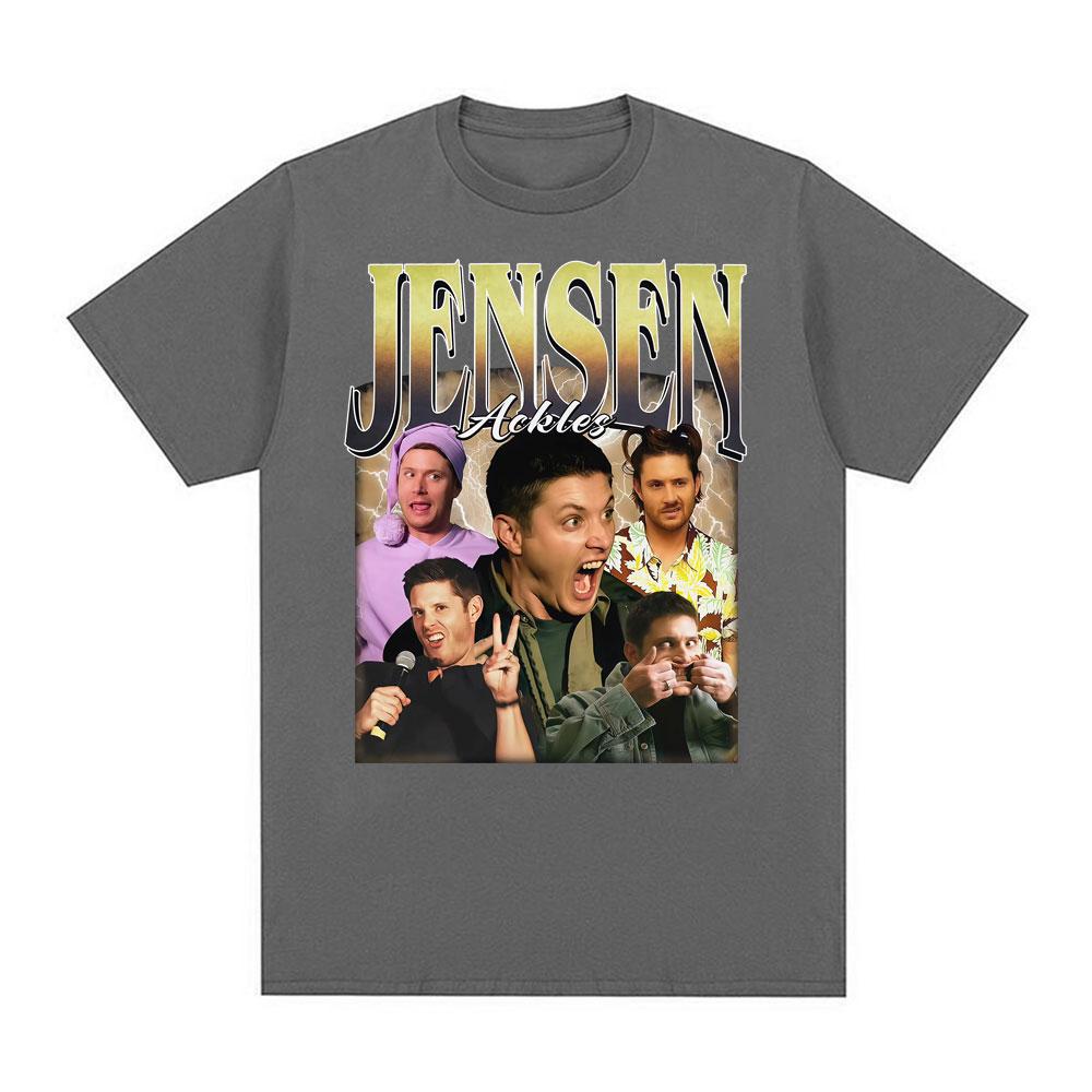 Dean Winchester Meme T Shirt Funny Jensen Ackles Retro Graphic Tee Shirt Women Clothing Fashion Casual Cotton Tshirt Streetwear