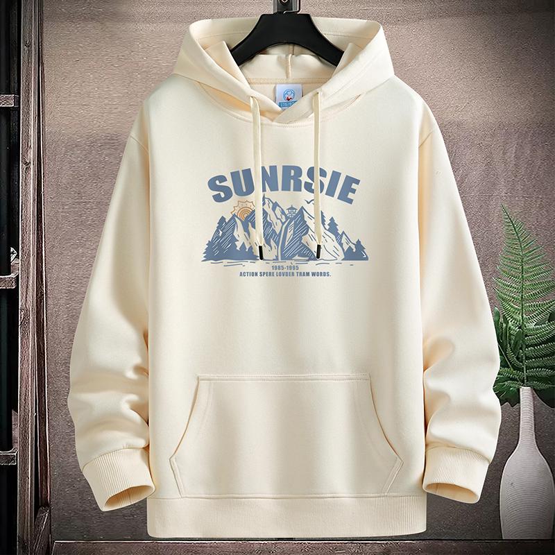 Men s Versatile Woodpecker Hoodie: Thickened Velvet, Casual, Loose Fit for Spring, Autumn, Winter. 3XL, 155–170 lbs