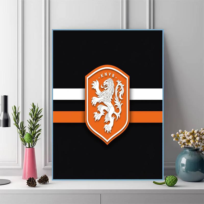 KNVB 100% Round Full Drill 5D DIY Diamond Painting Embroidery Cross Stitch Rhinestone Décor