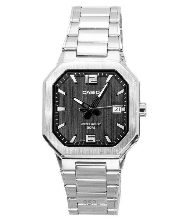 Casio Men's Black Analog Stainless Steel Dial Quartz Mtp-B195d-1Av Watch
