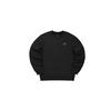 Skechers Colorful Casual Series Letter Print Crew Neck Pullover Long Sleeve Sweatshirt Unisex Sweatshirt Carbon-Black L422U084-0018