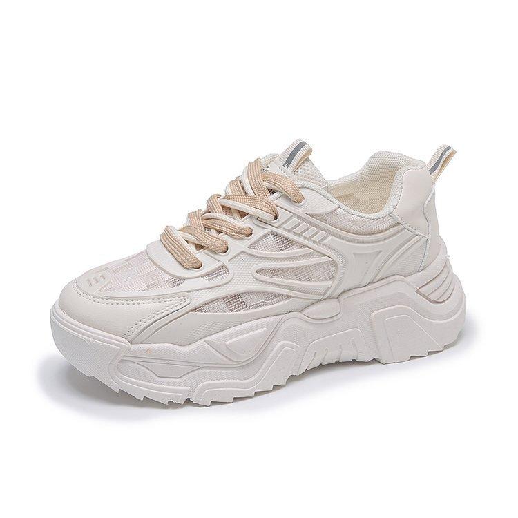 

Папины кроссовки детские смешанная партия весна новинка маффин резиновая мягкая подошва однотонные женские базовые спортивные туфли женские 40