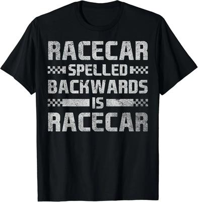 Race Cars Racecar Spelled Backwards Race Car Racing Apparel Gift Unisex T-Shirt