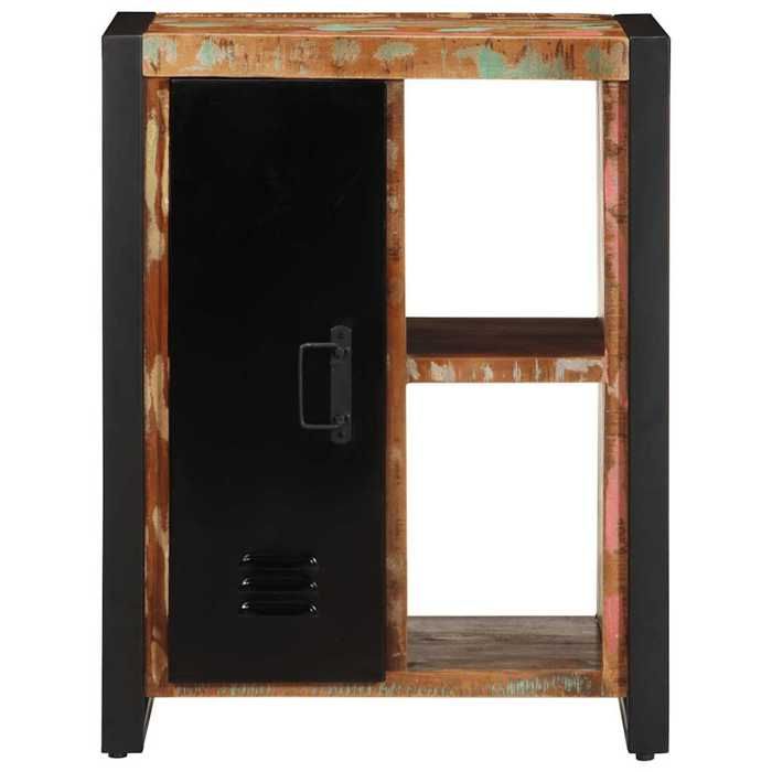 VidaXL Buffet multicolore 55x35x70 cm bois massif récupération, armoire, placard, buffet haut, armoire latérale, armoire de 4013578