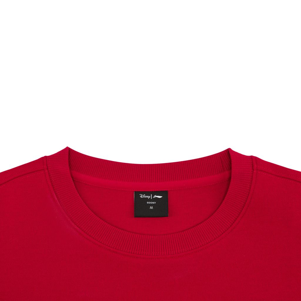 Li Ning Disney Zootopia Collaboration Round Neck Embroidered Letter Casual Sweatshirt Women Sweatshirt AWDW842-4