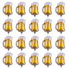 20 Pcs Large Size Beer Mug Balloon Aluminum Foil Foil Balloon Beer Balloon  Background Decoration