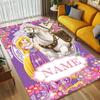 Personalized Name Lights Living Room Non-Slip Area Rug Soft Carpet for Bedroom Kids Playroom Sofa,Office Home Decor Doormat