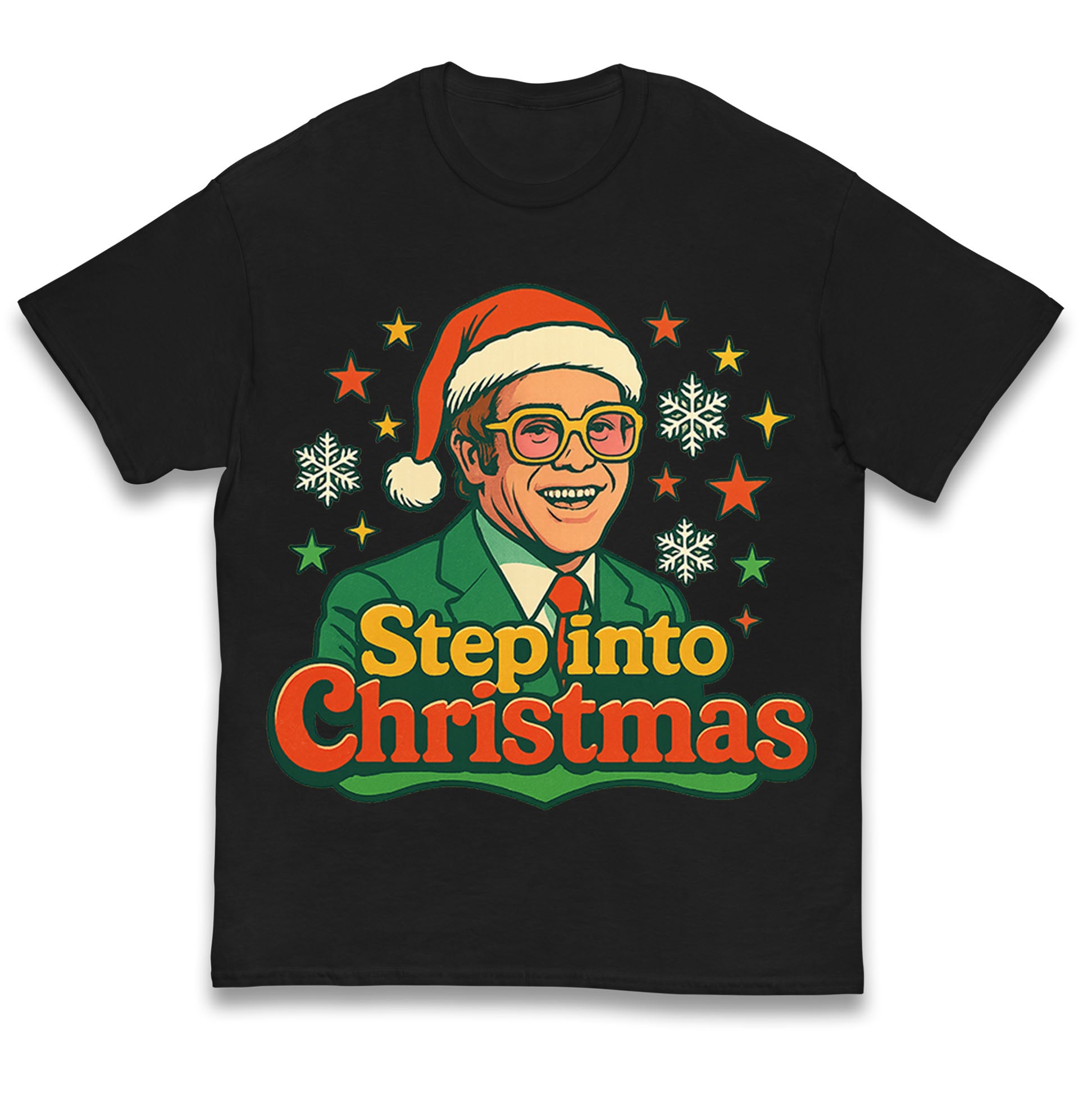 Step Into Christmas Elton John Kids T Shirt 160