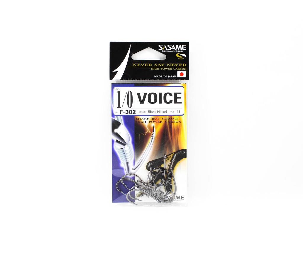 Sasame F-302 Voice Straight Shank Hook 1/0 (4460)