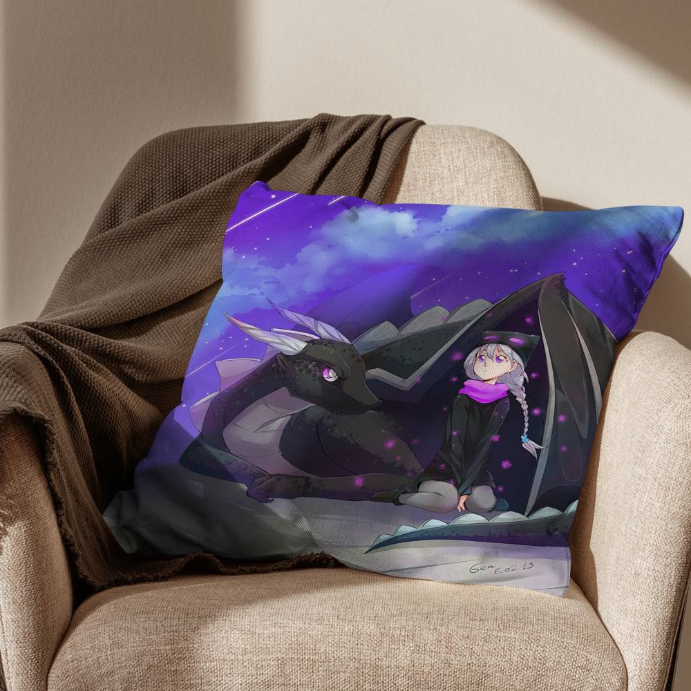 black Ender Dragon game Enderman pillow cover living room sofa cushion cover bedroom room bed pillow cover home decoration