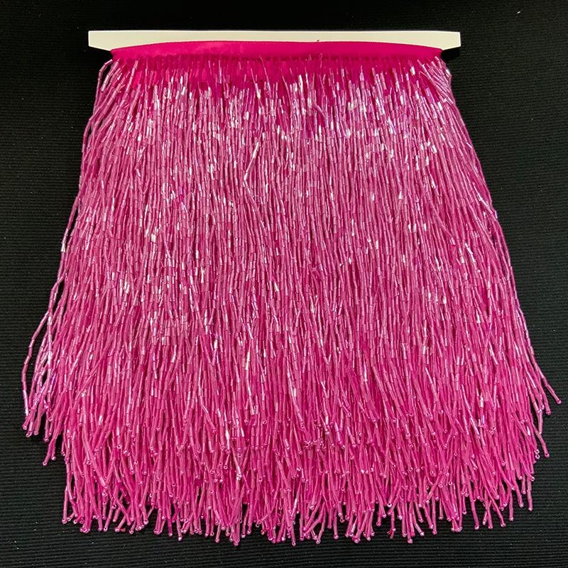 High Quality 14cm Fringe Trim Long Beaded Tassel Decorative Fashion Accessories for Dress