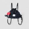 Atil Studio Floral Chiffon Drawstring Mini Backpack _ [Black]
