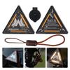 Tactique Extérieure Lumière Triangle LED Veilleuse Vélo de Nuit Étanche Lampes de Camping Luminosité Réglable Lampe Décorative Badge