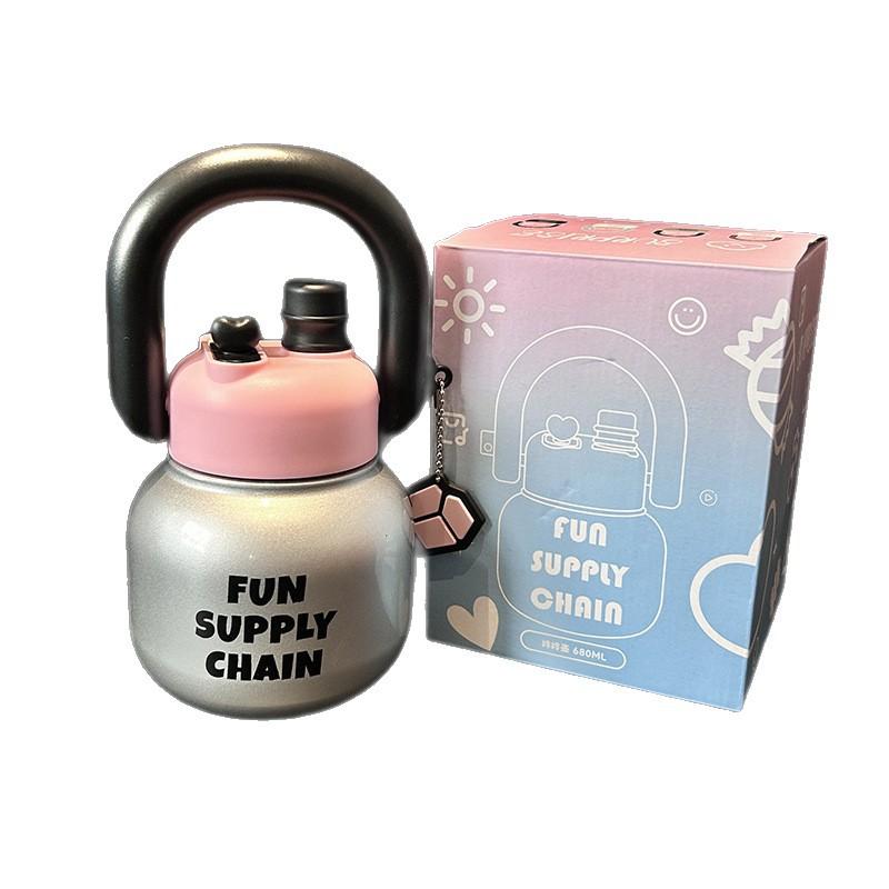 Water bottle big belly thermos cup high value large capacity carrying pot thermal insulation water cup portable water cup thermos cup large capacity