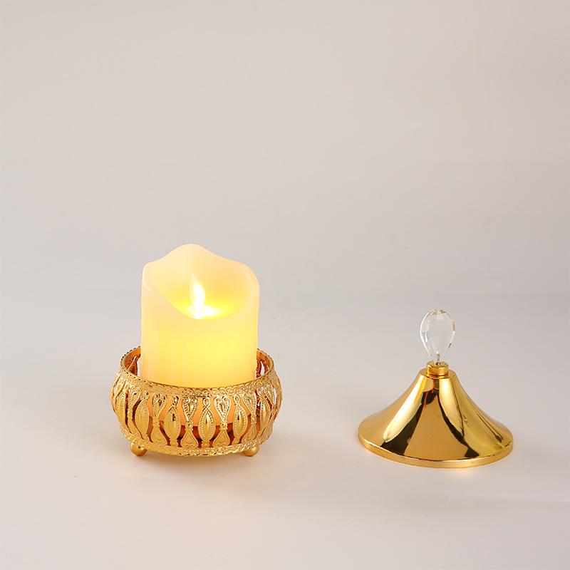 2021 Creative Metal Ornament: Iron Art Incense Burner & Candle Holder for Indoor Use
