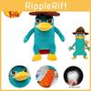 9.8in Πέρρυ ο Πλατύπους Βελούδινη Κούκλα Μαλακό Γεμιστό Ζώο Παιχνίδι Παιδικό Δώρο Χριστουγέννων