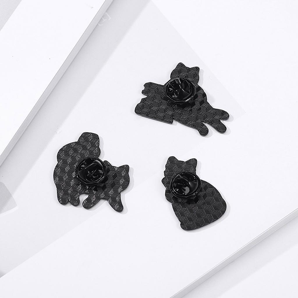 Enamel Cats Lapel Pin Fashionable Brooch for Clothes Bags Gift for Friends Festival Badge Backpack Decoration