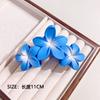 Candy Colorful Gradient Plumeria Flower Large Hair Claw Clips Women Trendy Crab Ponytail Clip Barrettes Hair Accessories Girls