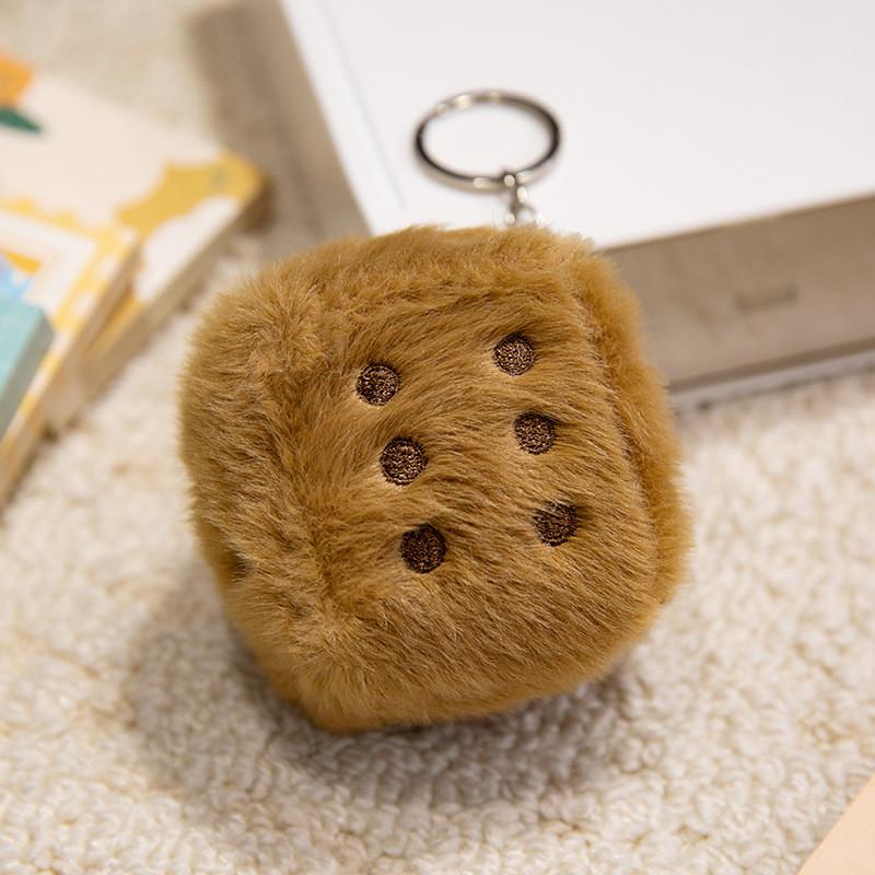 Chess Capybara Mahjong Dice Cartoon Plush Figurine Toy Keyring Bag Pendant Decor