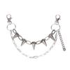 Gothic Punk Detachable Bag Chain Set With Multiple Cool Charm Designs For Handbag Decor Y2K Alt Style Daily Wear