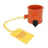 5th Wheel Lock Metal Versatile Warning Tag Enhanced Safety Anti Theft Trailer Wheel Pin Hitch Lock with 2 Keys for RV