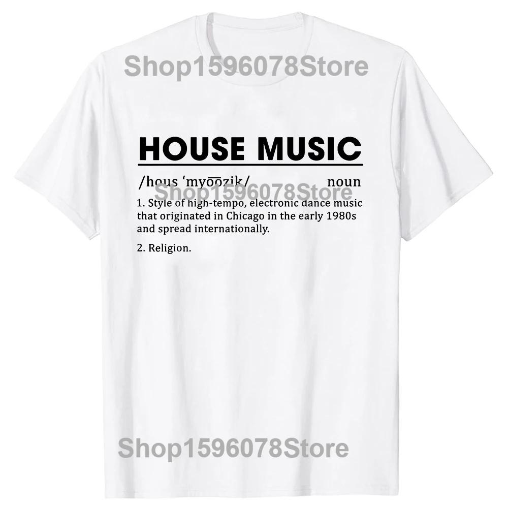 Electro House Music Headphone Techno Party DJ Unisexs Womens Tshirt Fashion New Top Tees TShirt Harajuku Short Sleeve