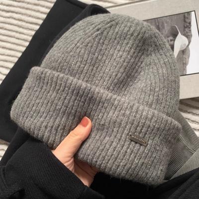 Woolen Winter and Autumn Warmth New Face Look Small Thickened and Enlarged Woolen Cap for Men and Women Cold Cap Knitted Cap