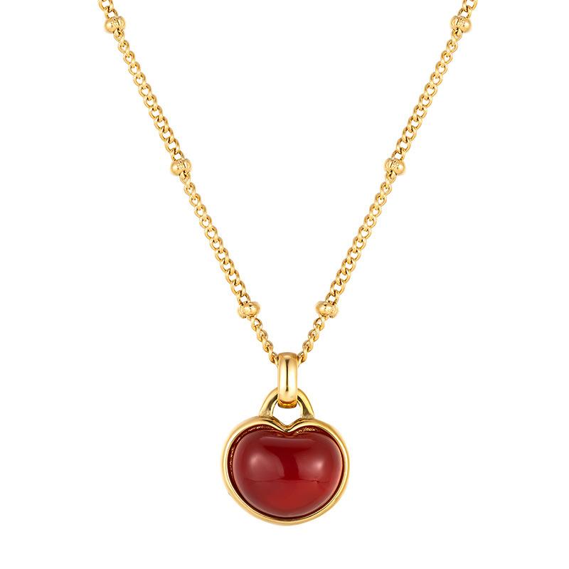

Descartes Chubby Love Stacked Bead Chain Female Niche Collarbone Chain Premium Durable Quality Useful Practical
