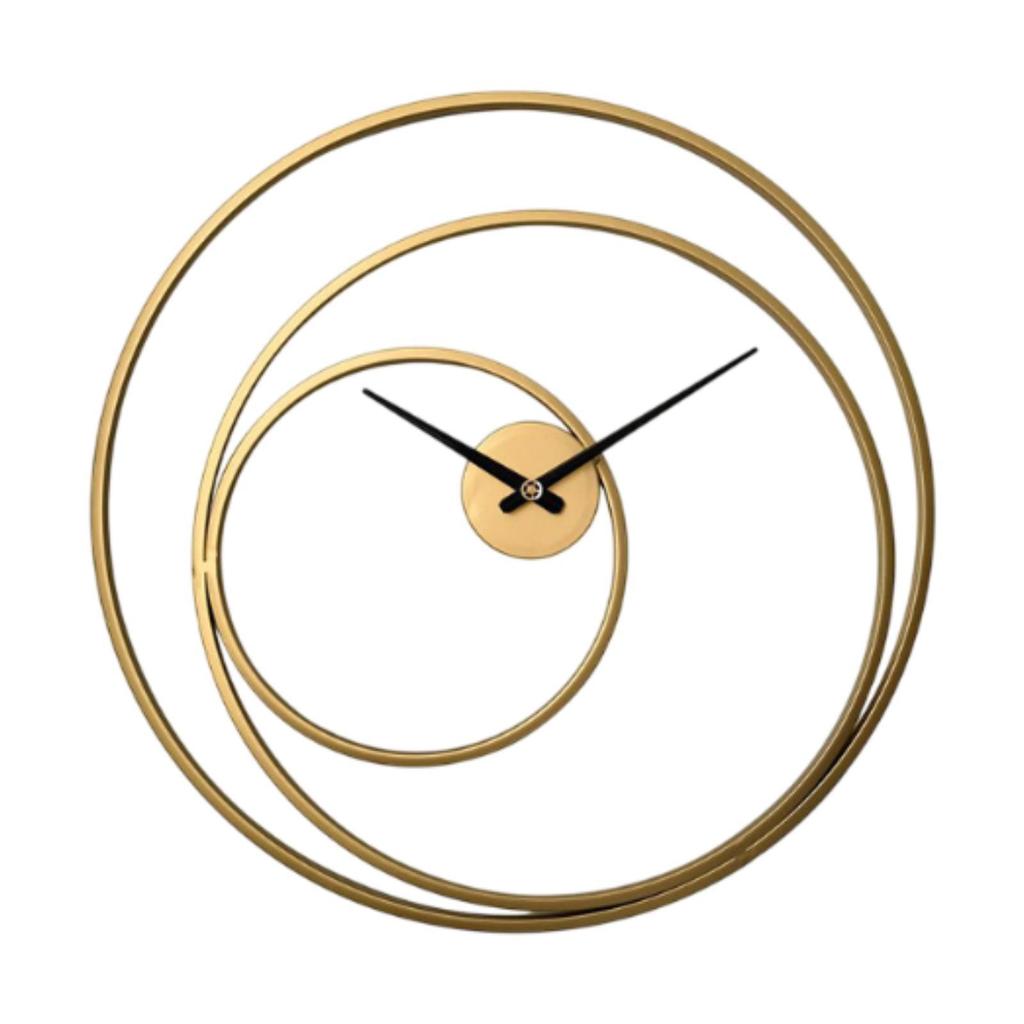 24inch Industrial Wall Clock Round Hanging Clock Silent Home Decor Non Ticking Metal Art Clock for Hotel Housewarming Holiday