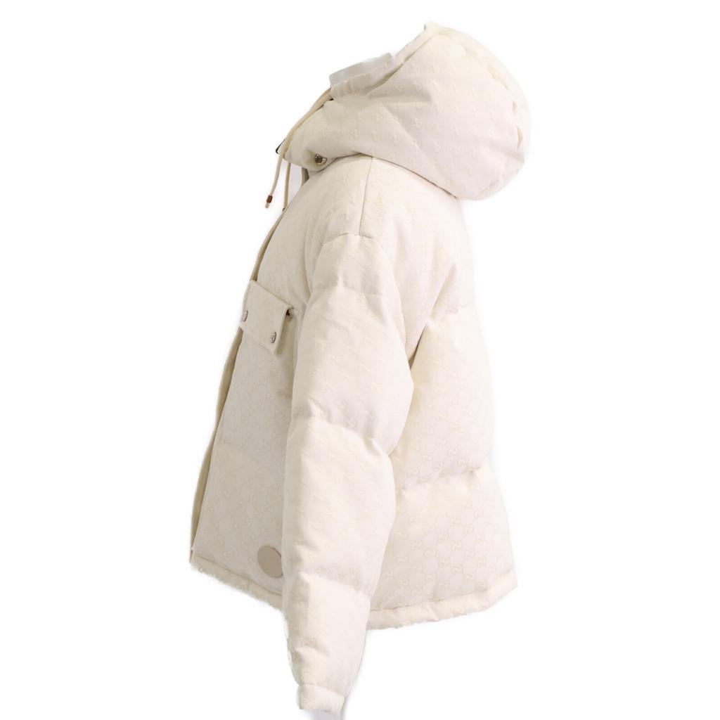 Gucci [Domestic Regular] 774871 GG Cotton Canvas Hooded Jacket 40 whiteUsed