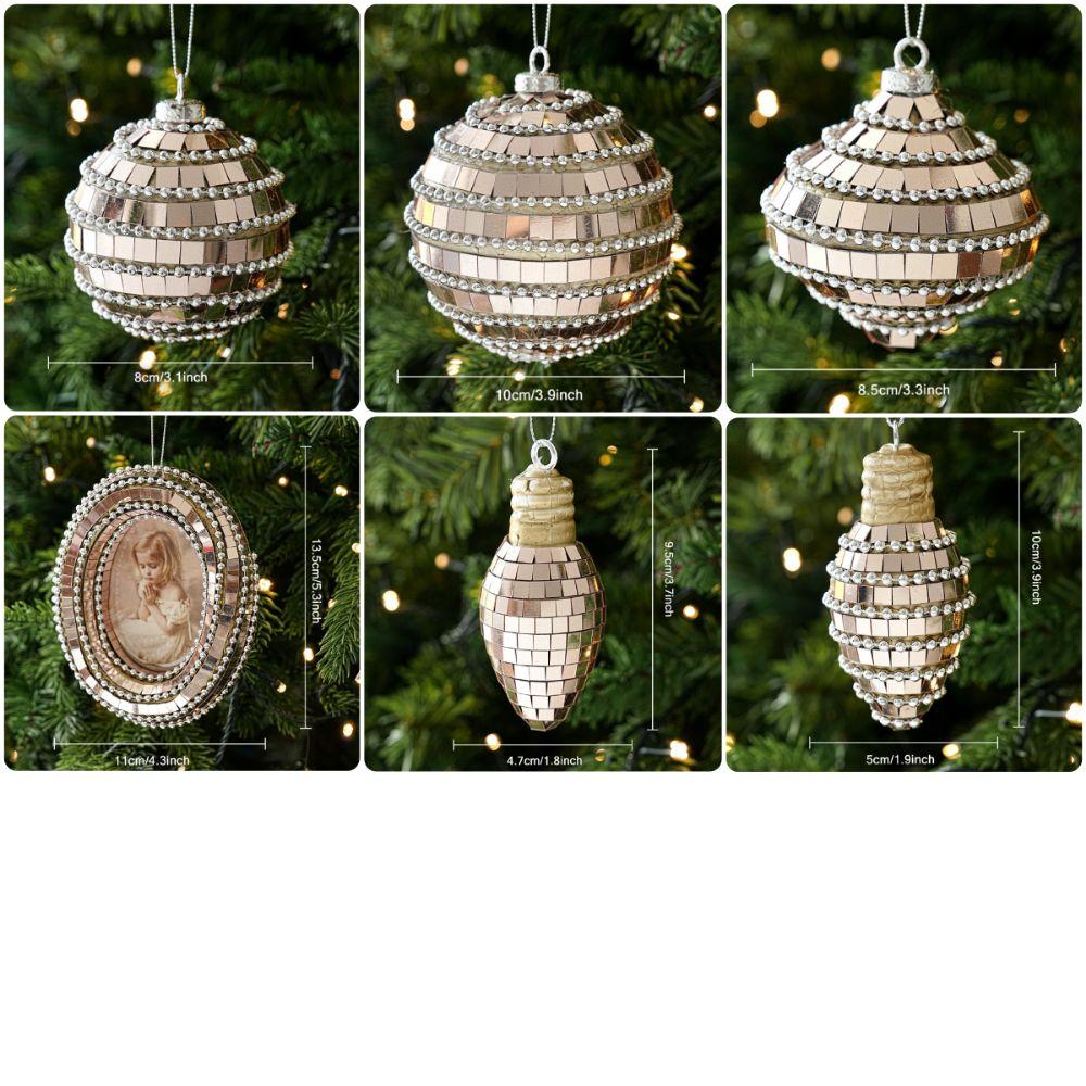Scene Layout Christmas Ball Hanging Decoration Mirror Surface Mirror Ball Home Celebration
