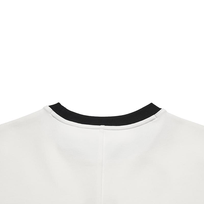 FILA Original Color Block Edge Fashion Simple Classic Retro Casual Versatile Comfortable Round Neck Slim Short Sleeve Dress F51W629301FWT