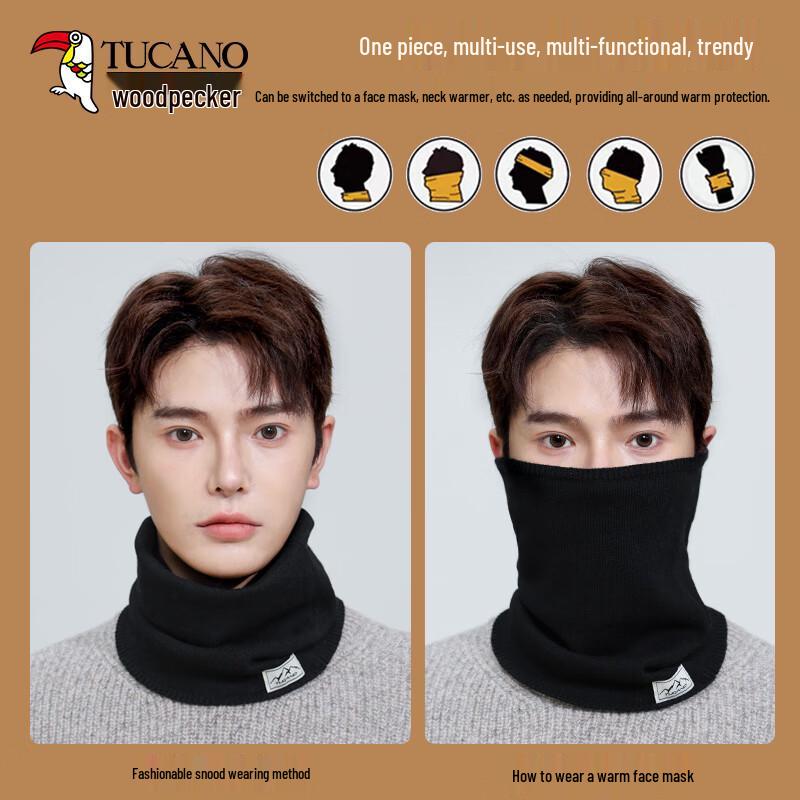 Tucano Men's Wool Neck Gaiter Scarf