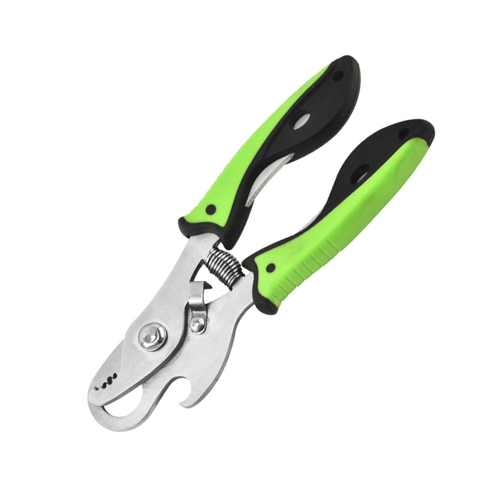 

Snail Tail Cutting Tool Stainless Steel Escargot Scissors Snail Plier With Rubber Handle For Precise Snail Processing зелений