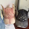 Casual 3D Doberman Ears Denim Cap Y2K Women's Sun Hat Kawaii Streetwear Hat  for Women