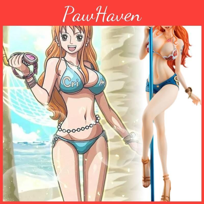 Piece One Nami Figurine Swimwear Pole Dance Anime Model Garnish Christmas Gift