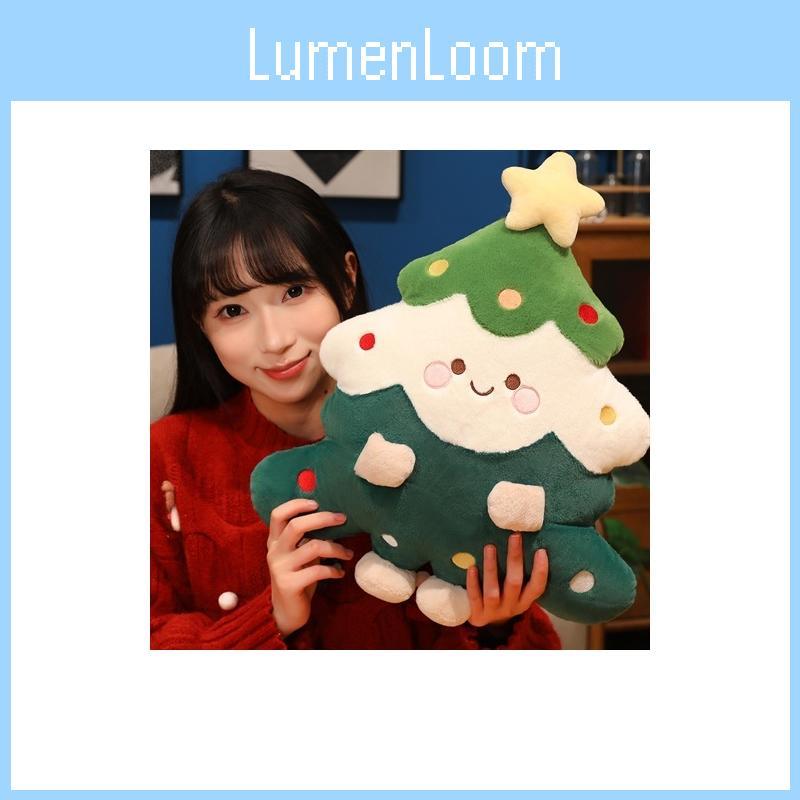 Christmas Tree Man Plush Pillow With Pp Cotton Filling For Holiday Home Decor