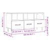 TV Stand Brown Oak Effect 102 x 36 x 50 cm Particleboard