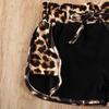 Toddler Kids Baby Girl Summer Outfits Short Sleeve T Shirt Top Leopard Shorts Pants Clothes Set
