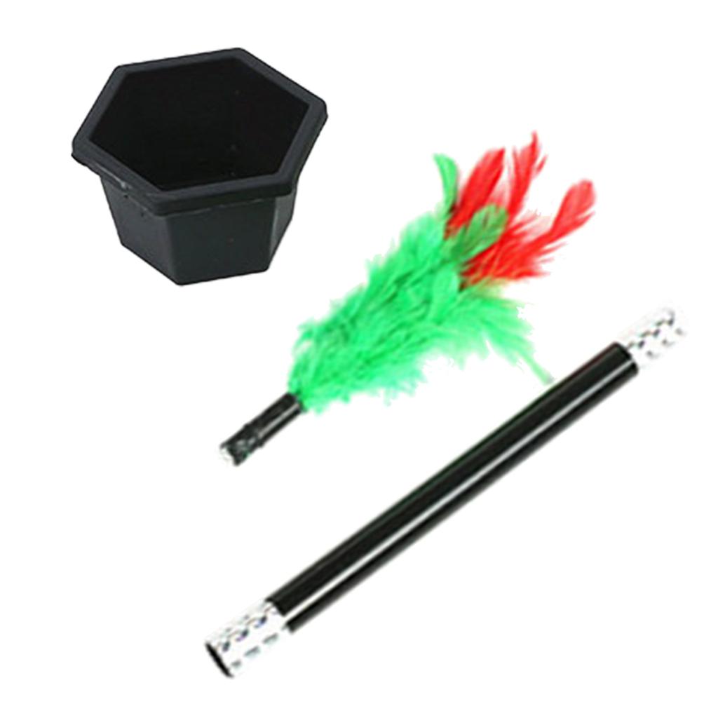 Magic Stick To Flower Easy Magic Trick Toys Show Performance Prop Funny Toy Flower Trick A Bouquet Appears from Thin Air