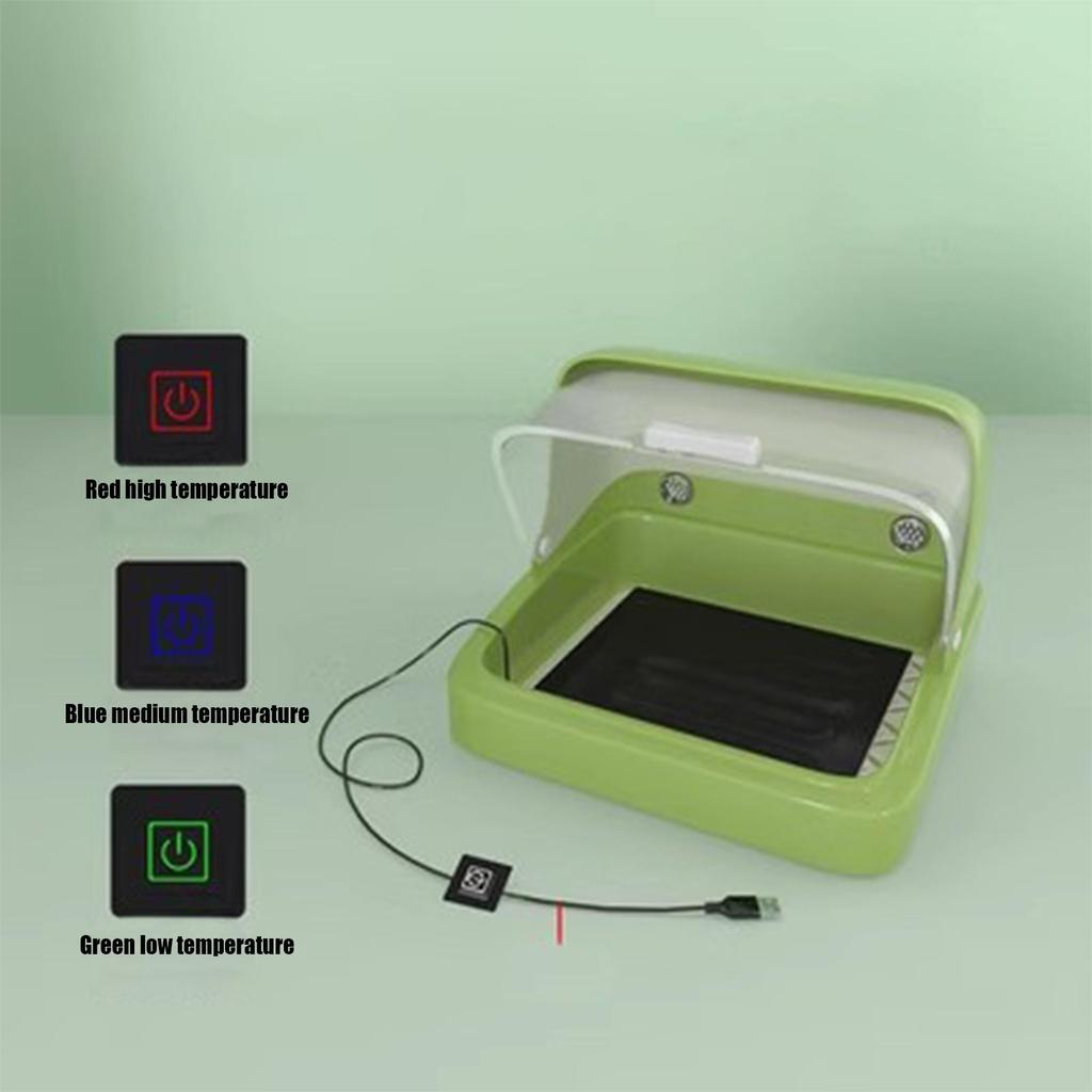 NEW Baby Chick Brooder Bird Incubator Brooding Box Chick Warmer Visual Nesting Box 3 Temperature Heating Pad Poultry Habitat