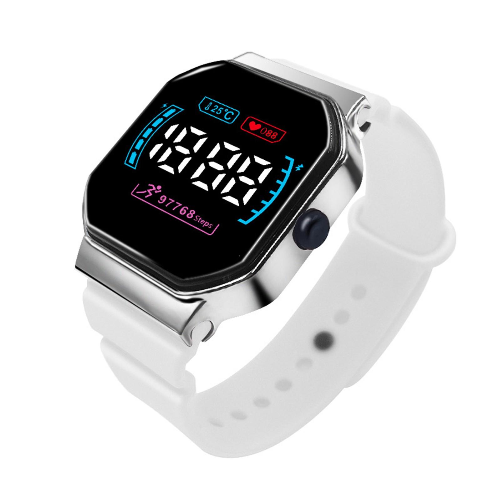 

Детские часы, подходящие для студенческих уличных электронных часов, отображение времени, гальванические часы с границей, для повседневного повседневного использования One Size